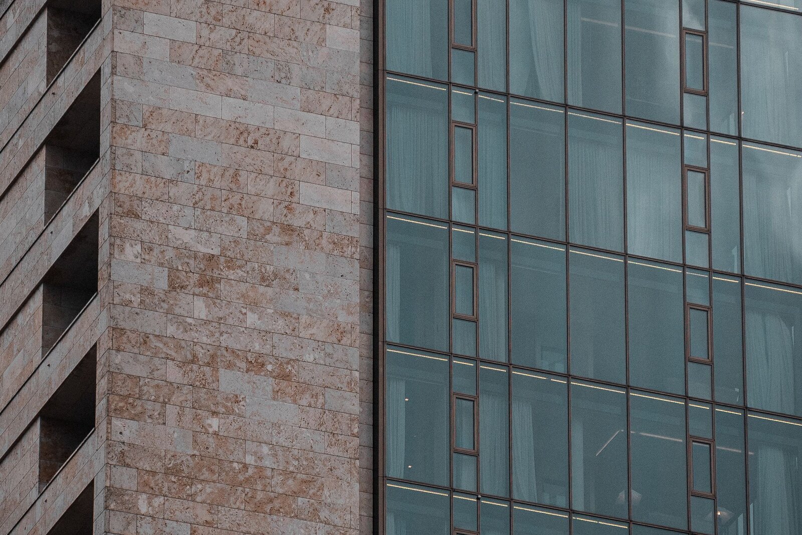 Facade of a modern office building.
